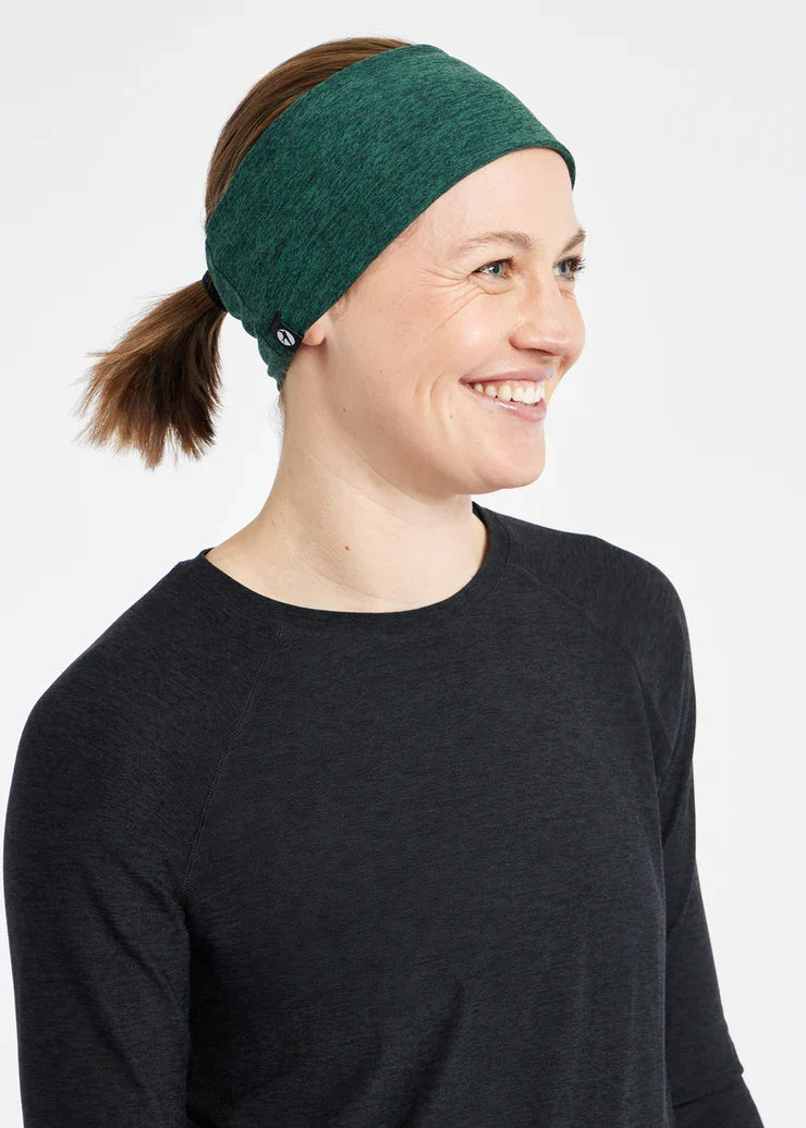 Women's Oiselle Lux Earband in Juniper, alternate view