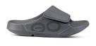 Unisex Oofos OOahh Sport Flex Slide Slate lateral view