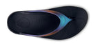 Women's Oofos OOlala Luxe Sandal in Midnight Spectre, top view