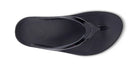 Oofos Oolala Sandal. Black. Top view.