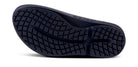 Oofos OOmega Oolala Sandal. Black. Bottom view.