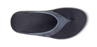 OOFOS OOriginal Sport Sandal in Graphite. Gray upper and black midsole. Top view.