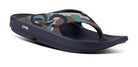 OOFOS OOriginal Sport Sandal in Woodland Camo. Lateral view.