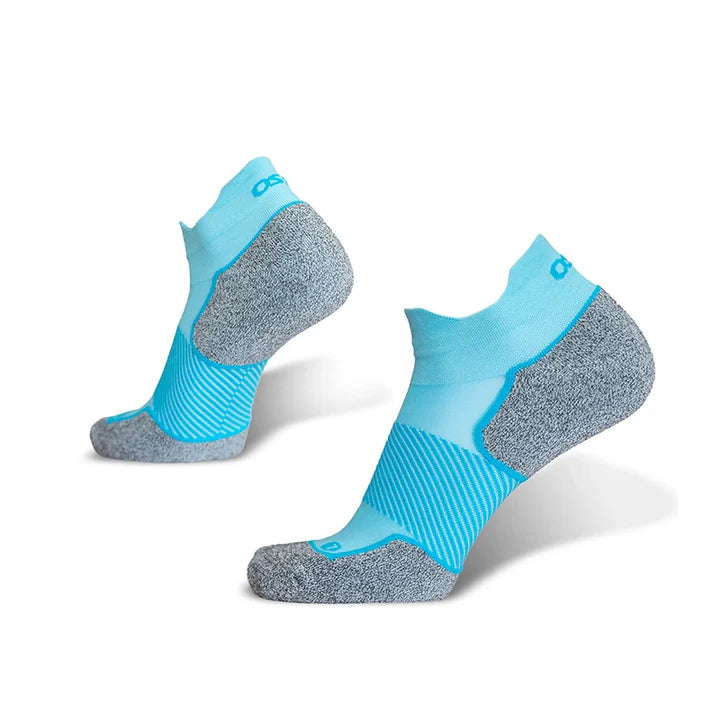 OS1st Active Comfort Socks. No Show. Aqua.