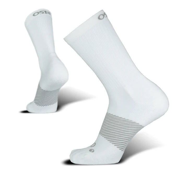 OS1st Wicked Comfort. Crew Socks. White.