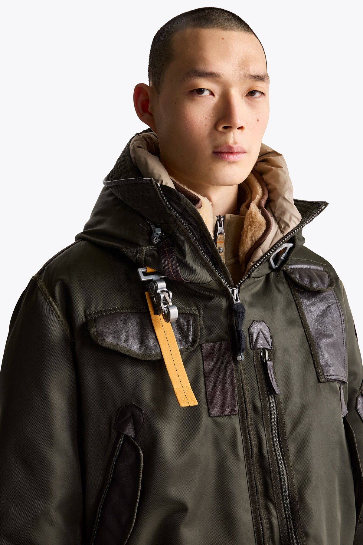 Parajumpers Gobi 20th men's down bomber, cargo pocket detail