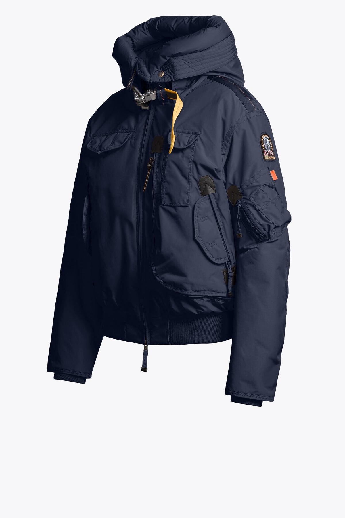 Parajumpers Gobi women's hooded bomber jacket in Blue Navy, alternate view