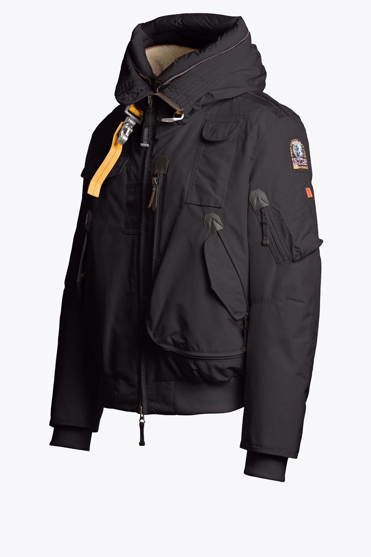 Parajumpers Gobi S. men's hooded bomber jacket in Phantom, alternate view
