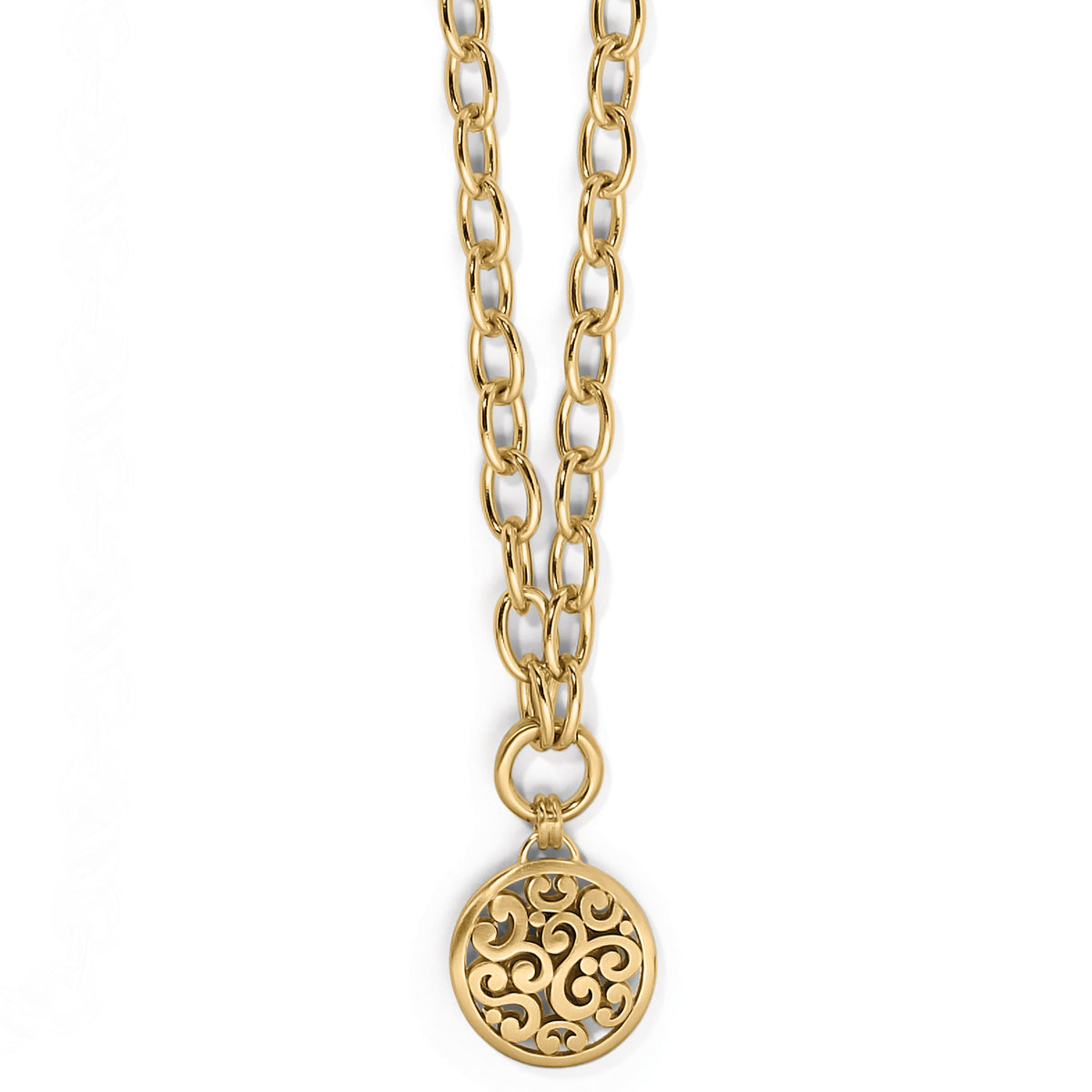 Brighton Contempo Medallion Charm Necklace Women's