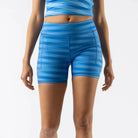 Women's rabbit Speed Leggy 4 inch in Azure Blue Stripe