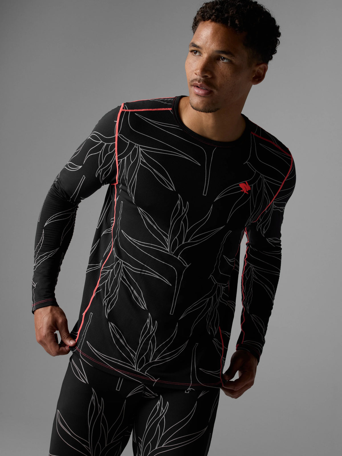 Men's rabbit Low Light Layer One. Black Reflective.