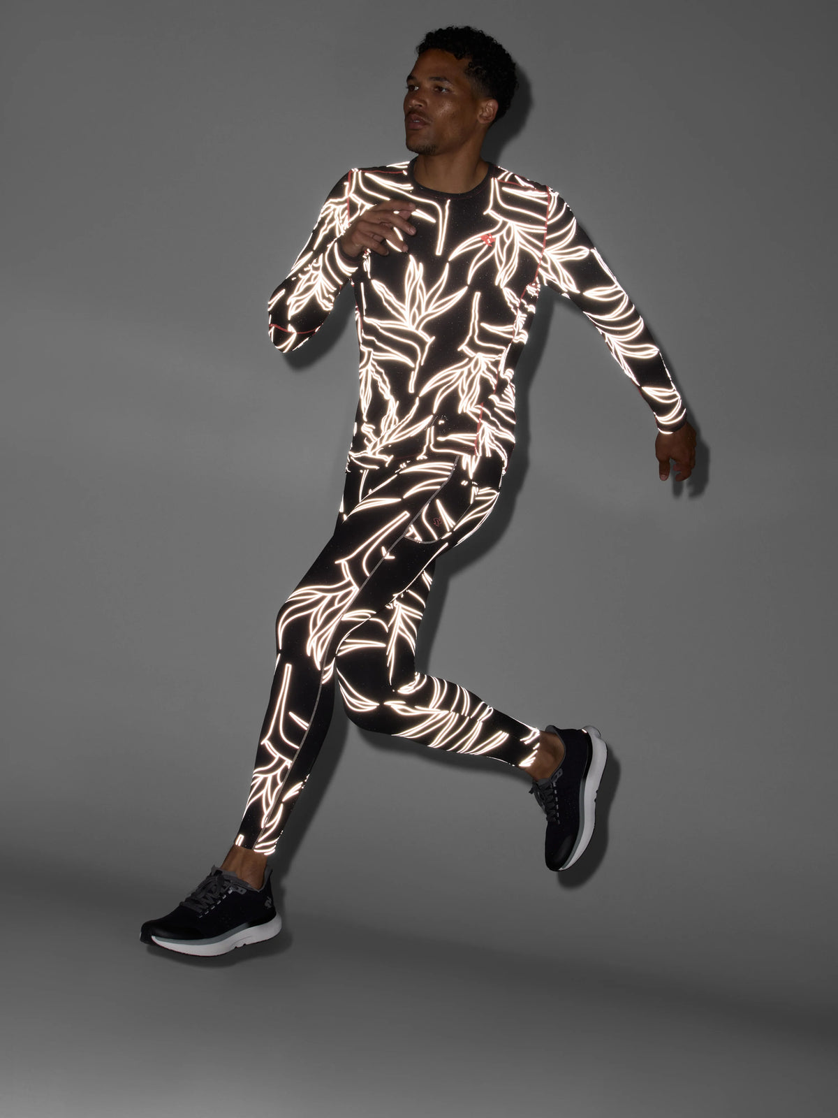 Men's rabbit Low Light Layer One. Black Reflective.