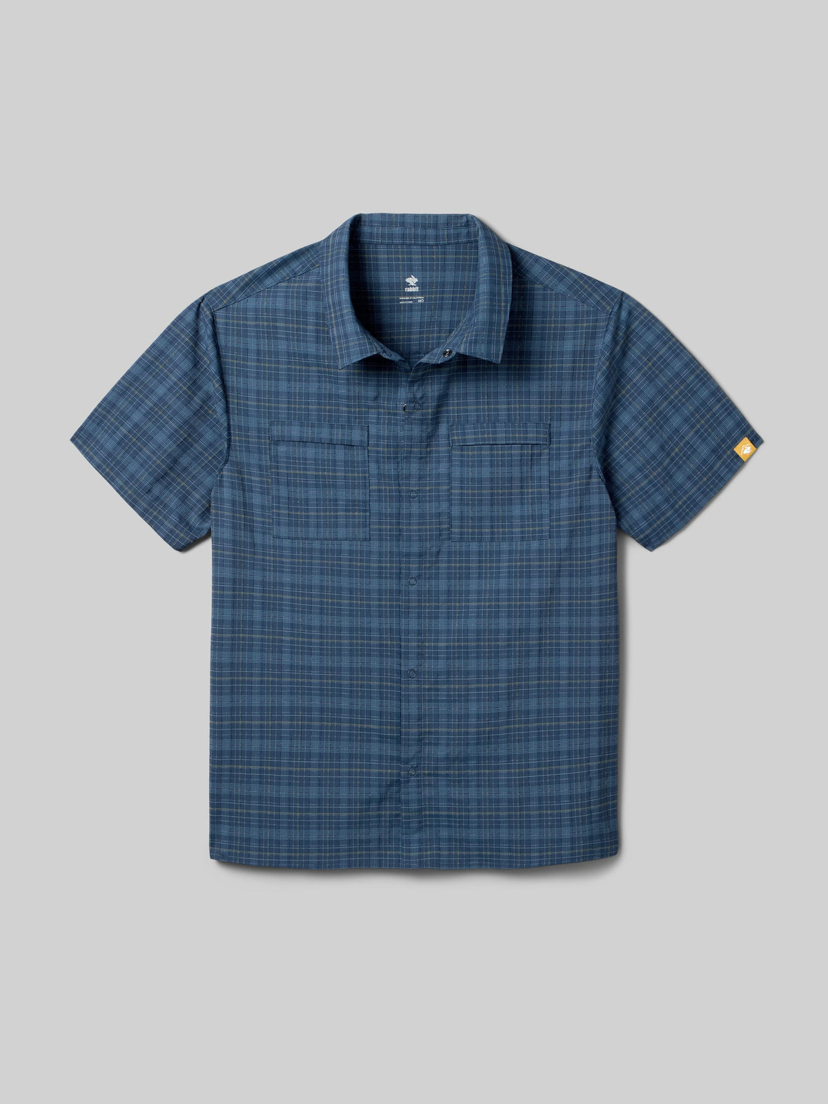 Men's rabbit High Country Relaxed SS in Dress Blues Plaid