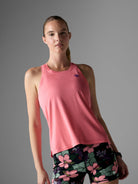 Women's rabbit EZ Tank in Strawberry Pink, front view