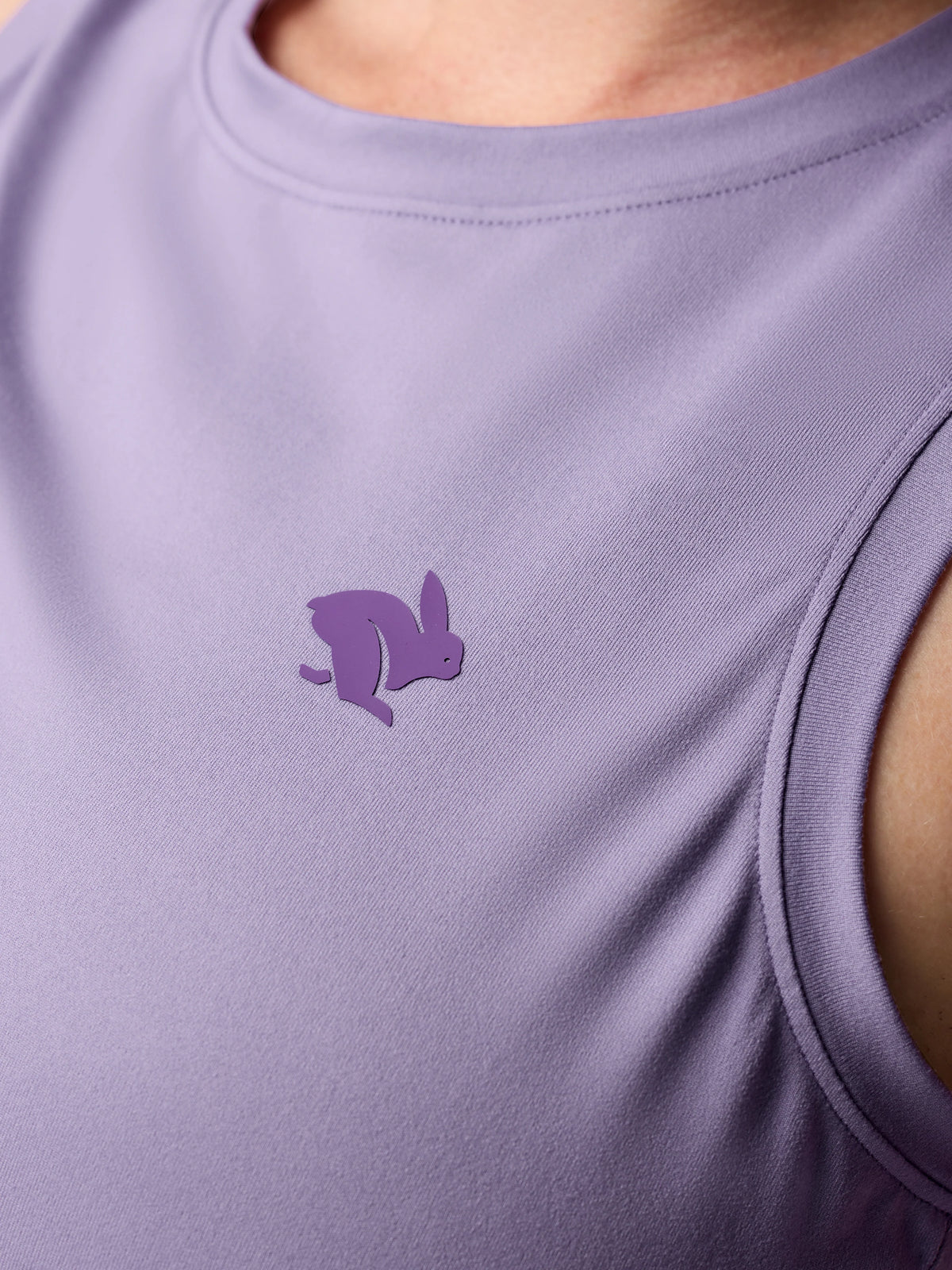 rabbit. EZ Crop Tank. Violet.