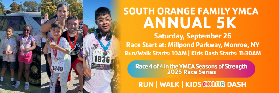 South Orange Family YMCA 5K & Kids’ Color Dash