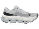 Women's On Cloudmonster Hyper. Light Grey upper. White midsole. Medial view.