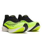 Unisex Saucony Endorphin Elite 2. Yellow/Black upper. White midsole. Lateral view.