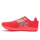 Saucony Kilkenny XC 10 in ViziRed/Silver – medial view.