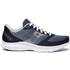 Men's Saucony Kinvara 12. Blue/Silver upper. White midsole. Lateral view.