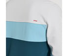 Men's Saucony Bluster Jacket. White/Green. Rear view.