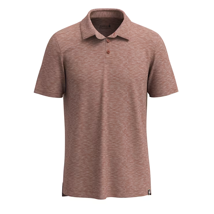 Smartwool Merino Polo | Tan | Front View
