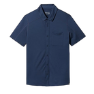 Smartwool Short Sleeve Button Down Shirt | Dark Blue | Front View