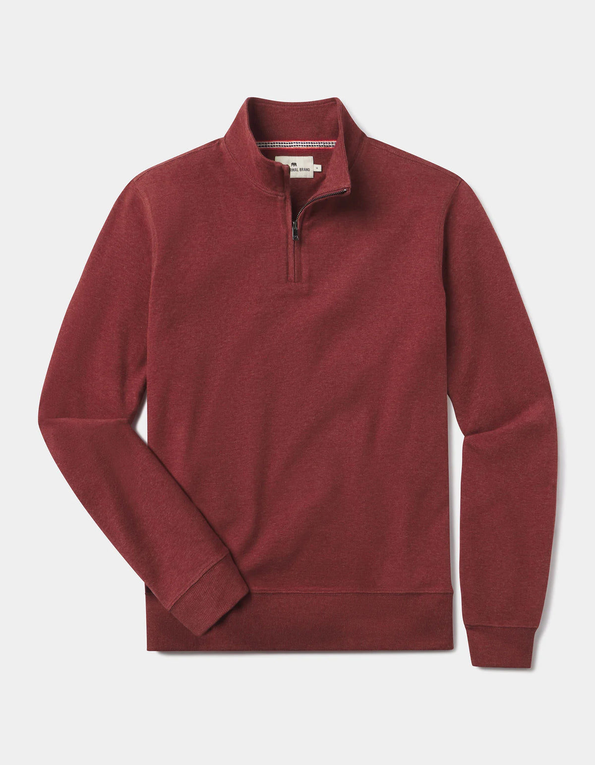 The Normal Brand Puremeso Weekend Quarter Zip Men's Redwood product image