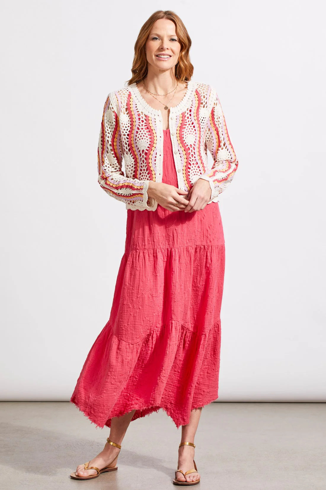 handkerchief maxi dress Spaghetti Strap INGEAR Low back with elastic smocking Women's Bleu Rod Beattie La