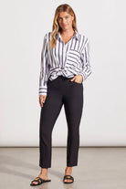 Tribal Flatten-It Pull On Ankle Pant with Side Slit Women's
