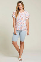 Tribal Layered Ruffle-Sleeve Top Women's