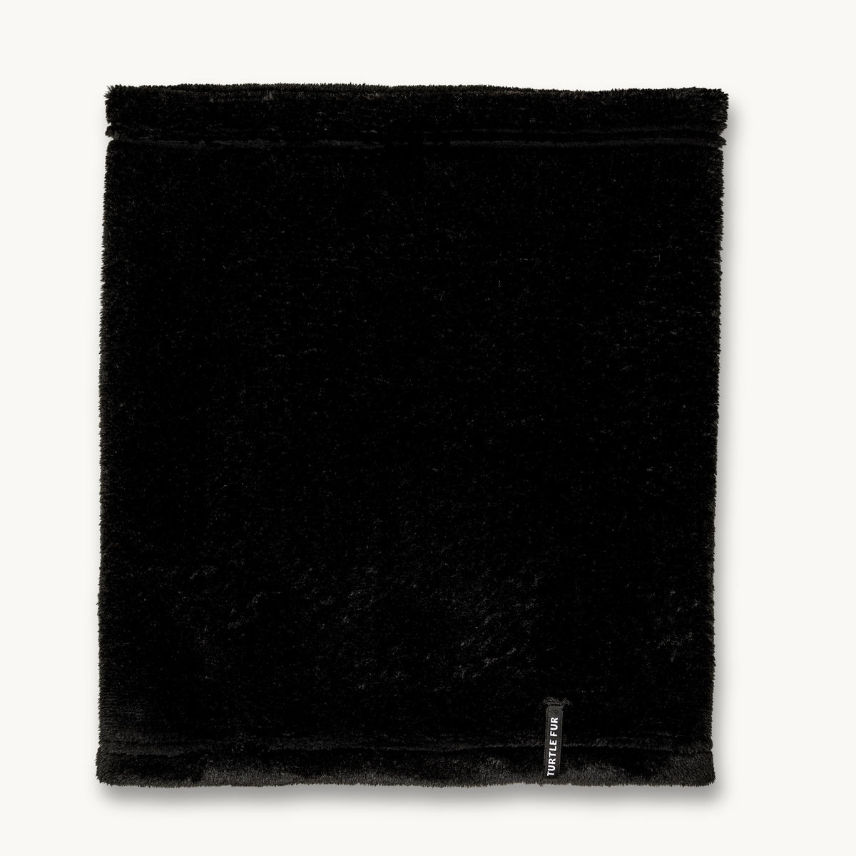 Turtle Fur Comfort Plush Neck Warmer in Black