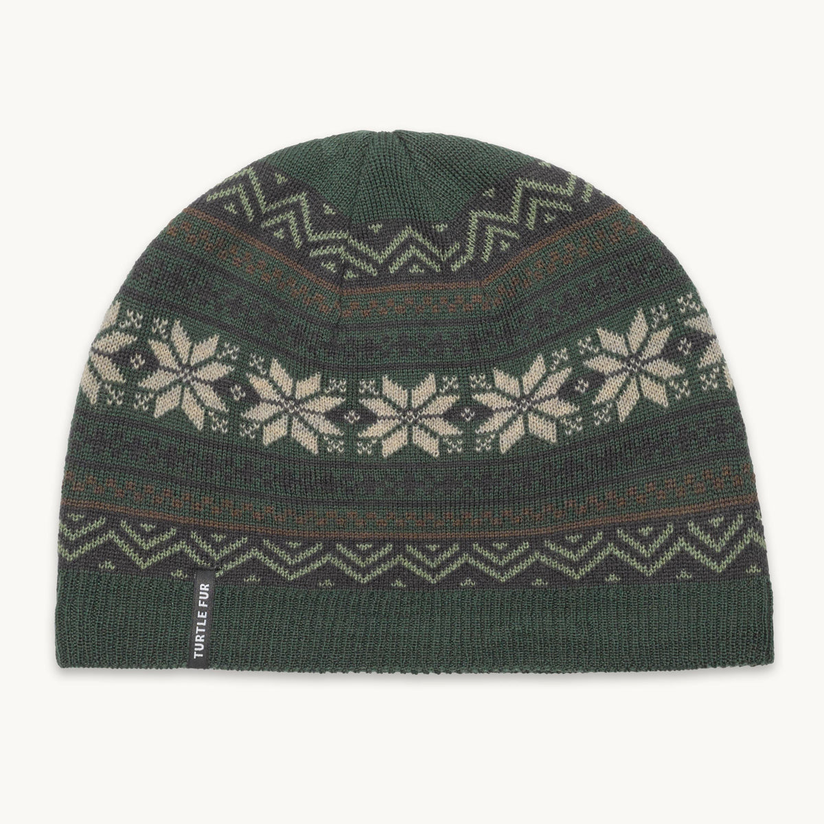 Turtle Fur Nuka Merino Wool Beanie in Evergreen