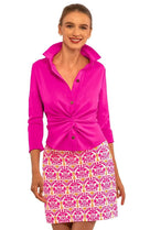 Gretchen Scott Twist and Shout Top Pink Women's