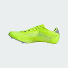 Unisex Adidas SprintStar in Lucid Lemon/Core Black/Halo Silver - medial view