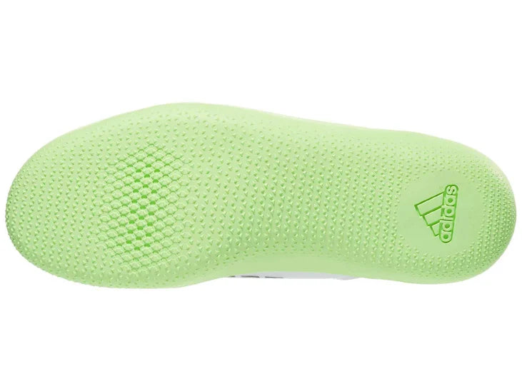 green sole with adidas logo
