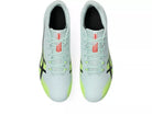 Unisex Asics Hyper Sprint 8. Green upper. Top view.