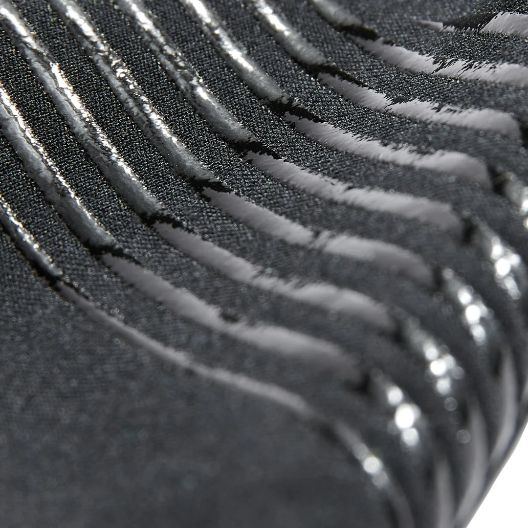 Unisex CEP cold weather gloves. Black. Palm showing grip. 