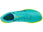 Hoka Cielo X 2 LD Spikes. Green upper. Yellow midsole. Top view.