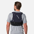 Unisex Nathan Pinnacle Pro 12 Liter Hydration Vest. Black. Back view.