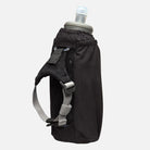 Unisex Nathan Pinnacle Soft Flask Insulated Handheld 18oz. Black. Back view.