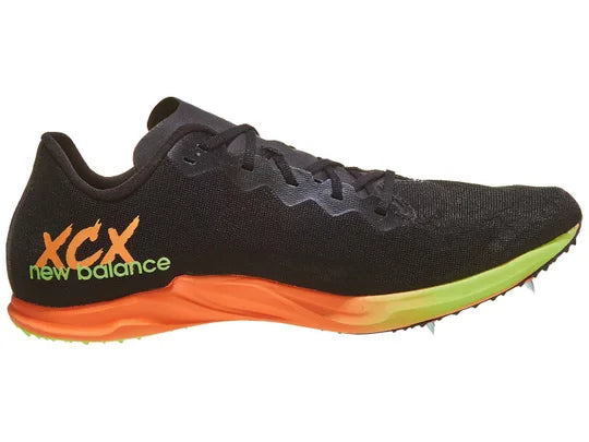 Unisex New Balance FuelCell SuperComp XC-X in Black/Bleached Lime Glo — medial view