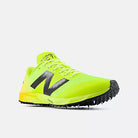 New Balance FuelCell XC7 v5 unisex cross country spike in Green/Orange - side view