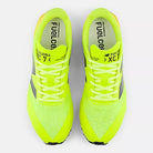 New Balance FuelCell XC7 v5 Green/Orange cross country spike - outsole and upper detail