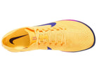 Nike ZoomX Dragonfly 2. Yellow upper. Pink midsole. Top view.