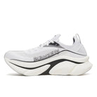 Saucony Endorphin Elite 3. White upper. White midsole. Medial view.