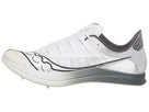Saucony Terminal VT unisex track spike in White/Carbon