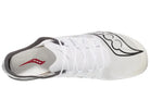 Saucony Terminal VT unisex track spike in White/Carbon