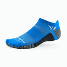 Unisex Swiftwick Flite XT Zero Tab. Blue. Lateral view.