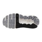 Women's Mizuno Wave Horizon 8 in Black/White, outsole view.